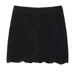 Talula Etta Lace Scalloped Mini Skirt from Aritzia